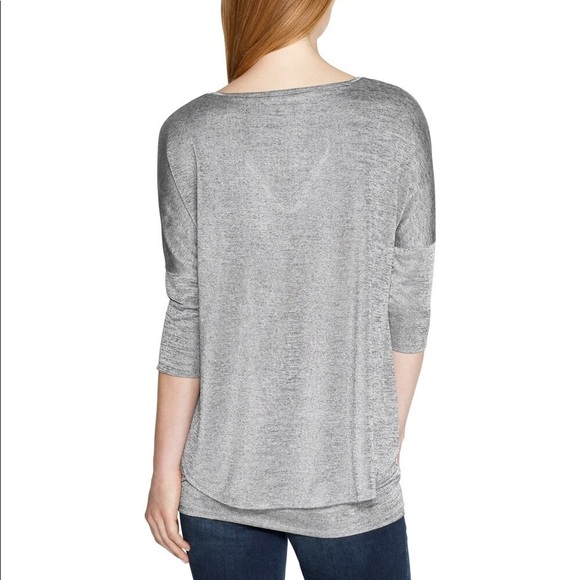 WHBM V-Neck Double Layer Tunic - Picture 3 of 5